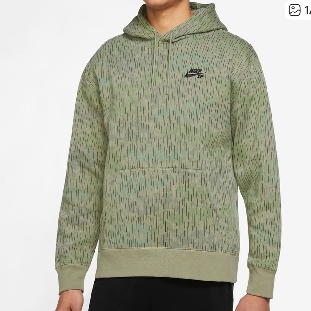 Nike SB Dunk Low Panda Green Black Camo Hoodie Sweater XL